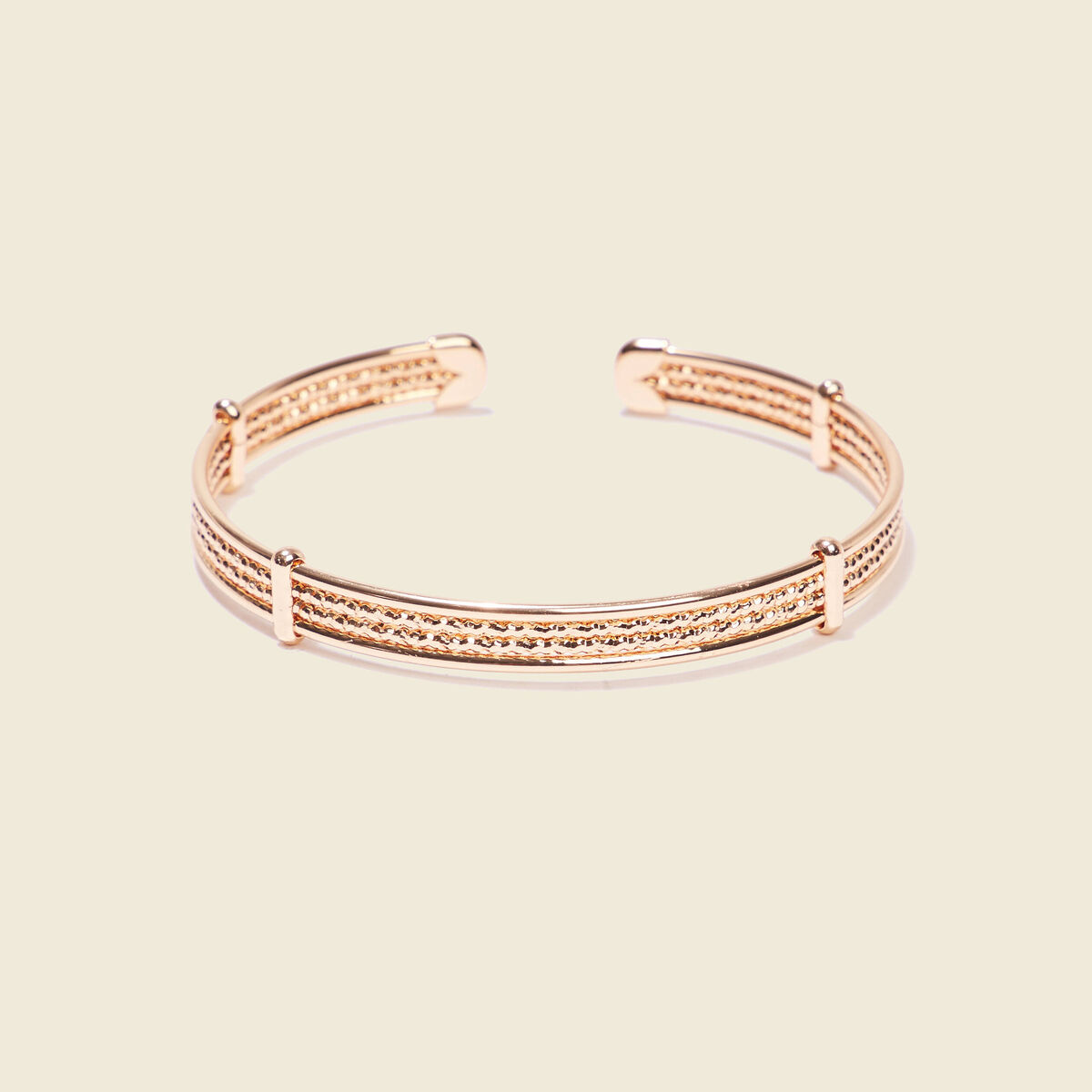 Bracelet jonc couleur or femme