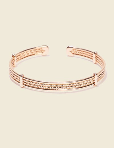 Bracelet jonc couleur or femme
