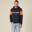 Sweat à capuche bleu marine homme