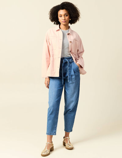 T-shirt manches courtes bleu femme