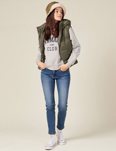 Jeans slim éco-responsable denim stone femme