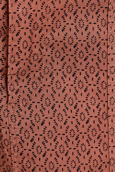 Jupe droite ceinturée camel femme