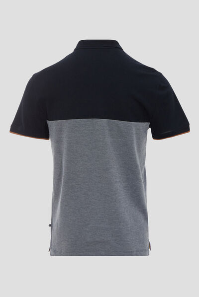 Polo manches courtes bleu marine homme