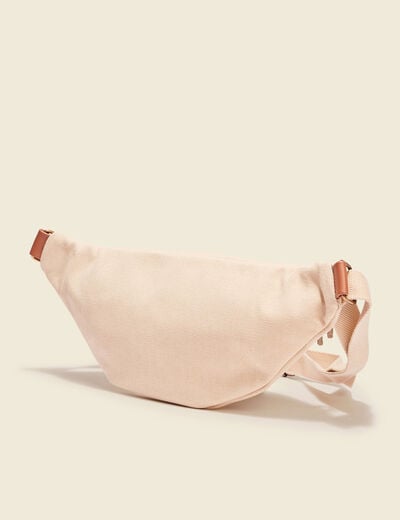 Sac banane zippé creme homme