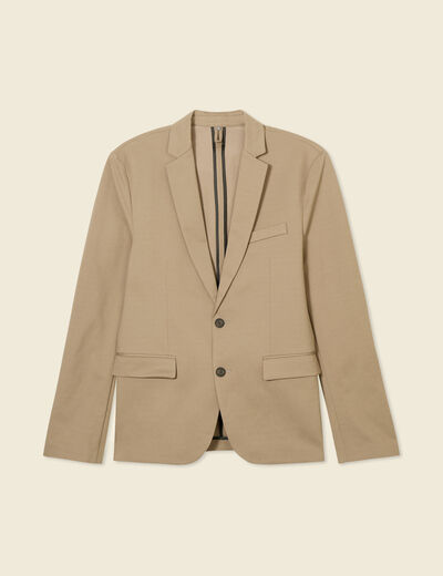 Veste blazer stretch taupe homme