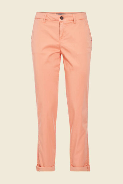 Pantalon chino Instinct rose clair femme