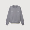 Sweat col rond manches longues gris homme