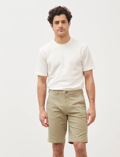 Short vert olive homme
