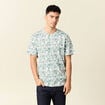 T-shirt manches courtes marron clair homme
