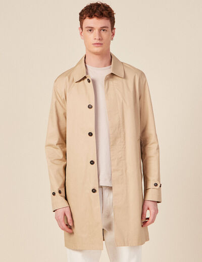 Trench éco-responsable beige homme