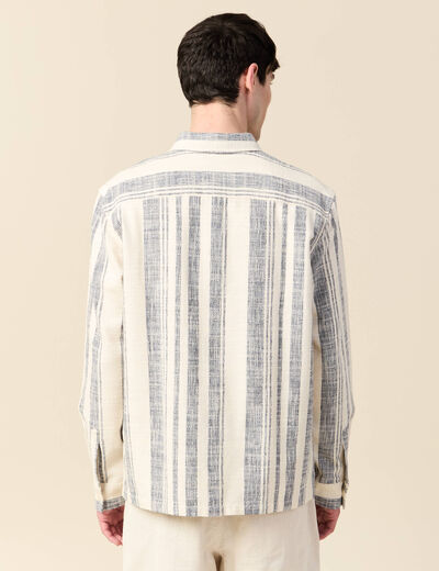Surchemise manches longues ecru homme
