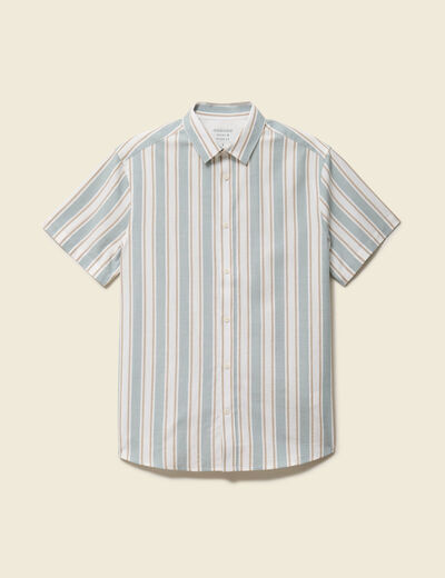 Chemise manches courtes vert clair homme