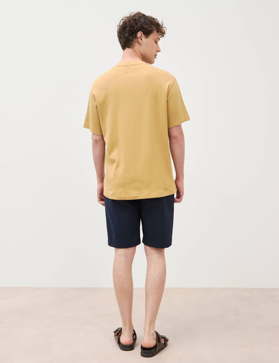 T-shirt manches courtes beige homme