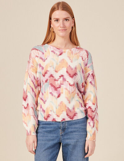 Pull éco-responsable mauve femme