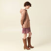 Parka réversible marron clair femme