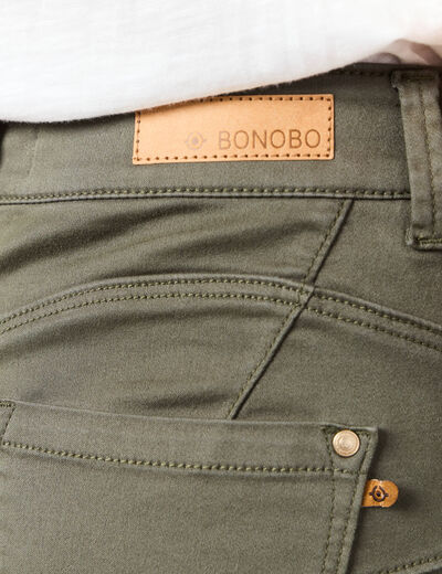 Pantalon Audrey - skinny push up vert kaki femme