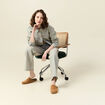 Veste oversize en jean bleu ciel femme