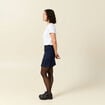 Jupe en jeans denim brut femme
