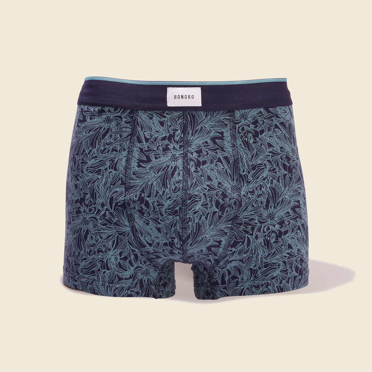 Lot 2 boxers bleu pétrole homme