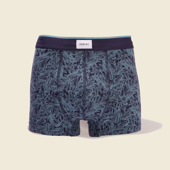 Lot 2 boxers bleu pétrole homme