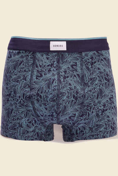 Lot 2 boxers bleu pétrole homme