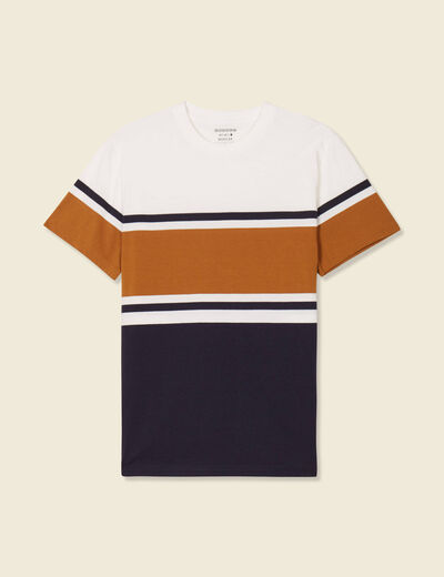 T-shirt manches courtes ecru homme