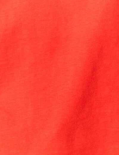 T-shirt manches courtes rouge femme