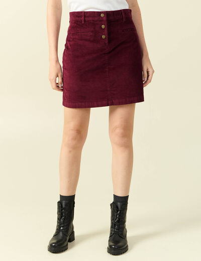 Jupe bordeaux femme