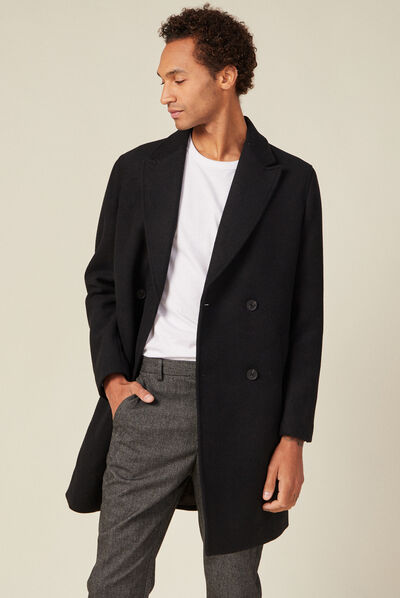 Pardessus éco-responsable noir homme