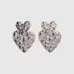 Boucles d'oreilles couleur argent femme