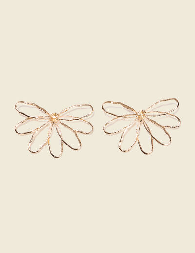 Boucles d'oreilles clous couleur or femme
