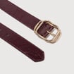 Ceinture avec boucle marron femme