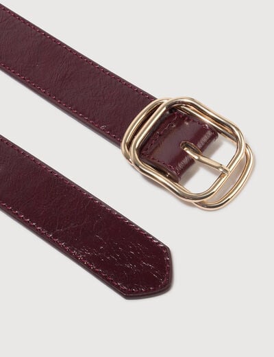 Ceinture avec boucle marron femme