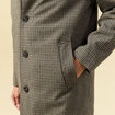 Manteau col classique manches longues camel homme