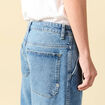 Jeans loose longueur 32 en coton denim bleach homme