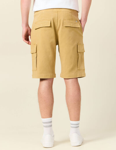 Bermuda éco-responsable beige homme