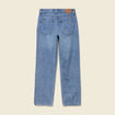Jeans taille haute avec strass denim used femme