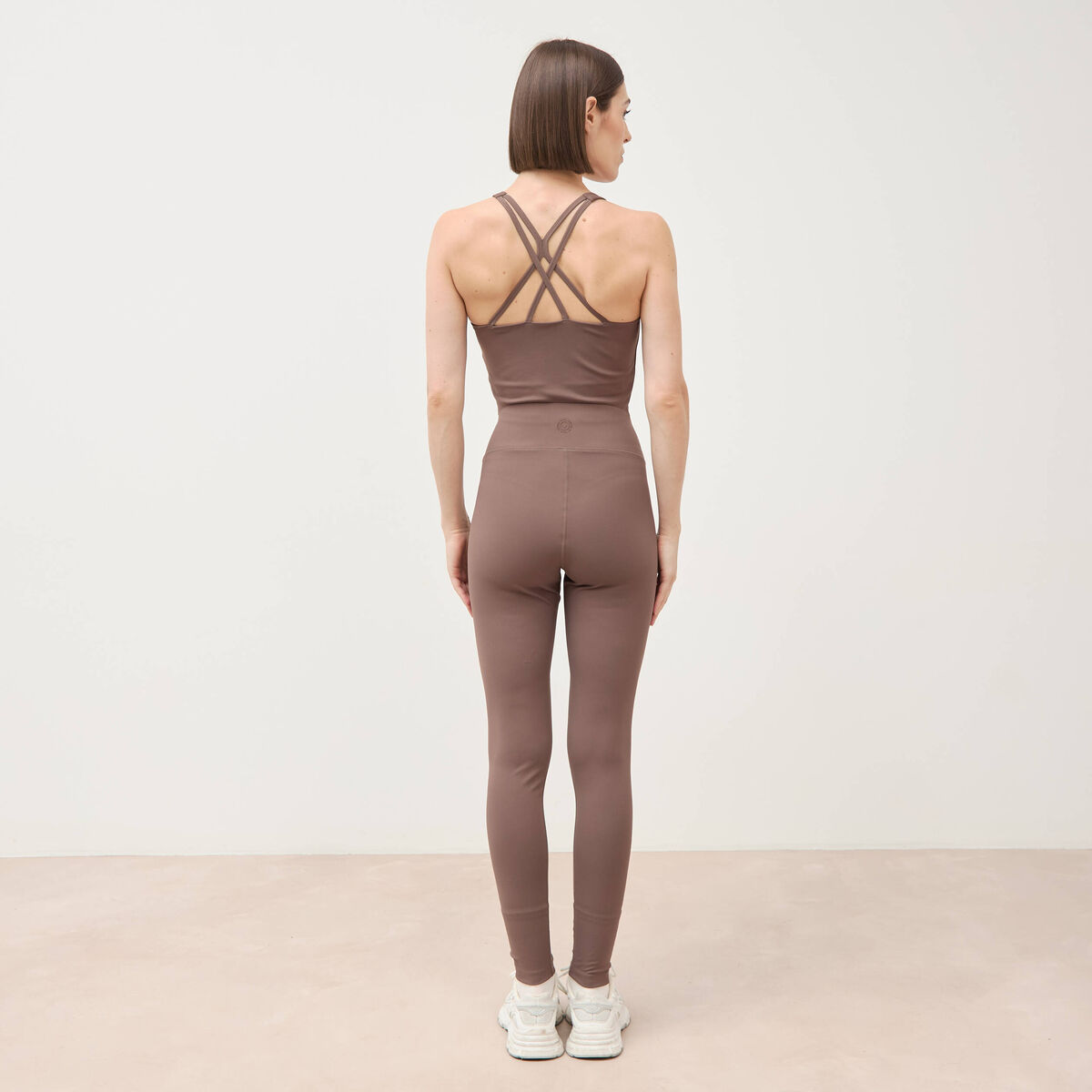 Leggings marron femme