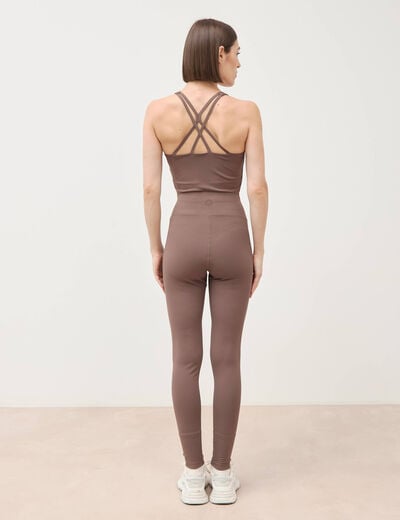 Leggings marron femme