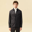 Surchemise col classique manches longues gris fonc&eacute; homme