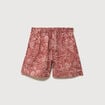 Short taille haute marron cognac femme