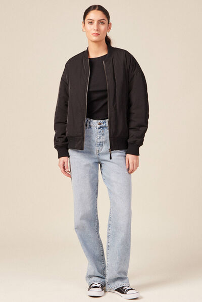 T-shirt éco-responsable noir femme