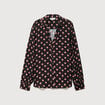Blouse manches longues noir femme
