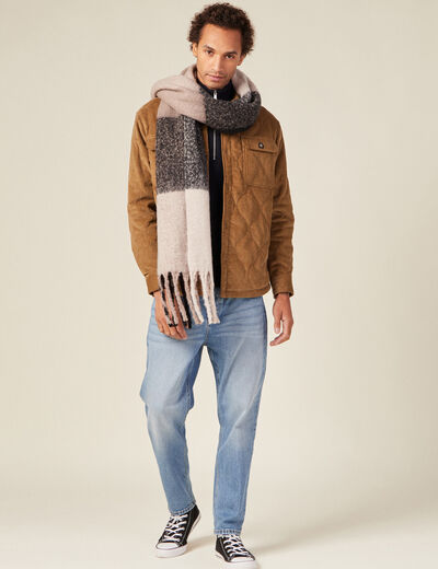 Pull manches longues bleu marine homme