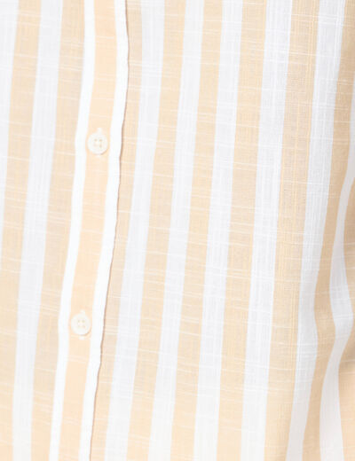 Chemise manches courtes beige homme