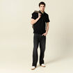 Polo manches courtes noir homme