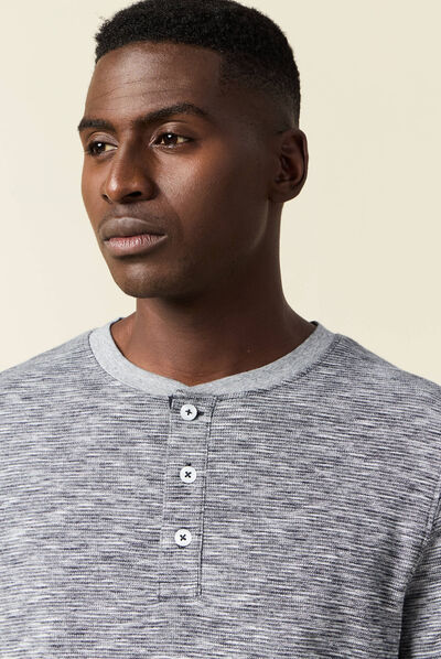 T-shirt éco-responsable bleu foncé homme