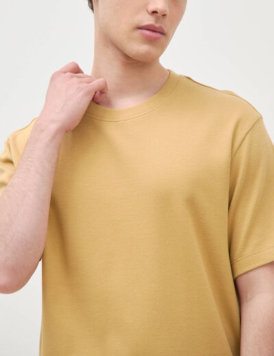 T-shirt manches courtes beige homme