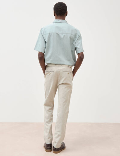 Chino coupe droite longueur 32 vert kaki homme
