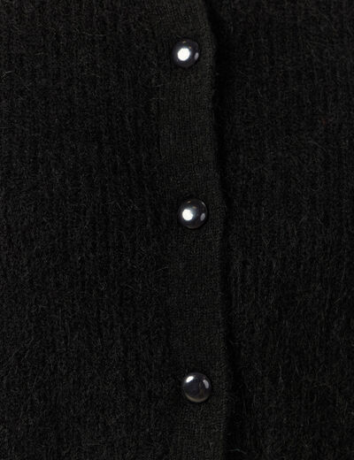 Gilet manches longues noir femme
